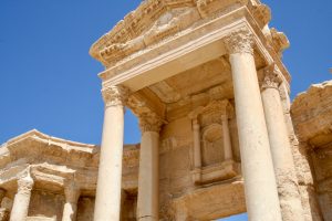 Bühnenrückwand des Theaters von Palmyra, Syrien