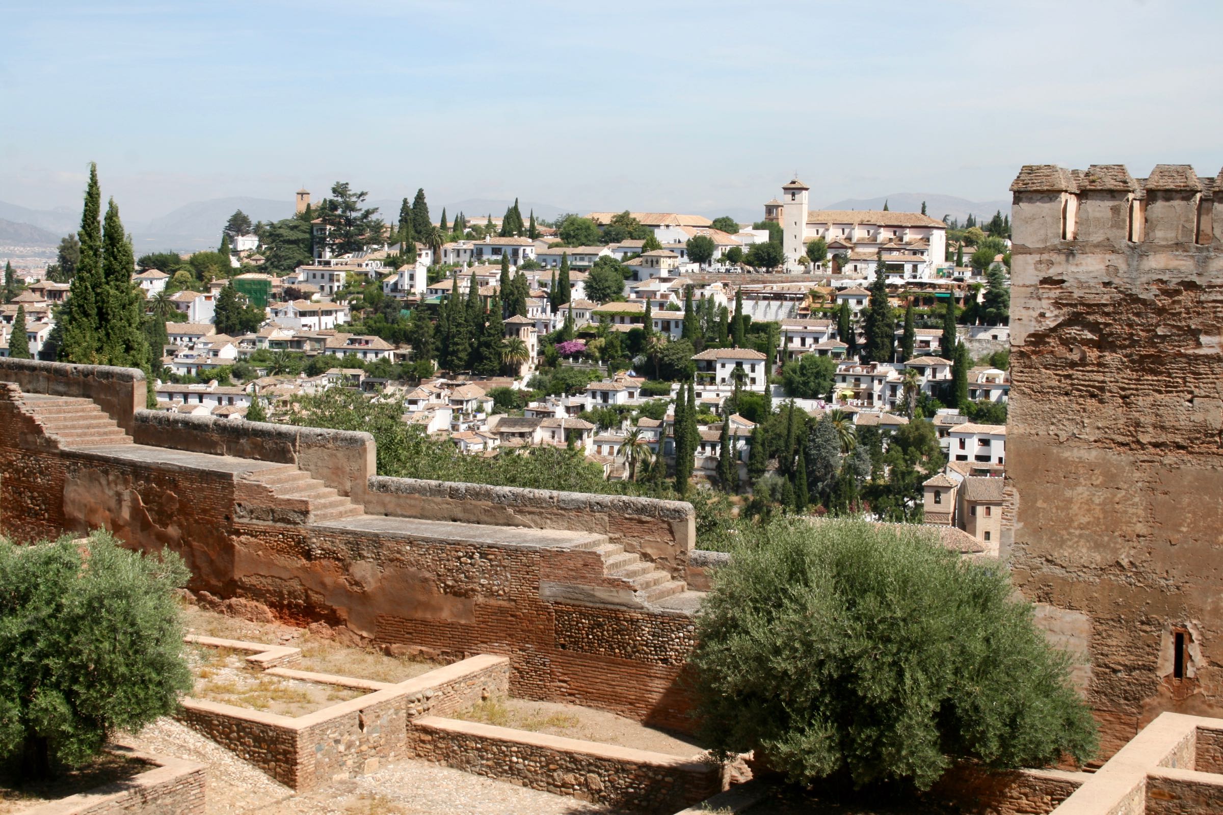 Blick von der Alhambra in Granada, Andalusien, Spanien