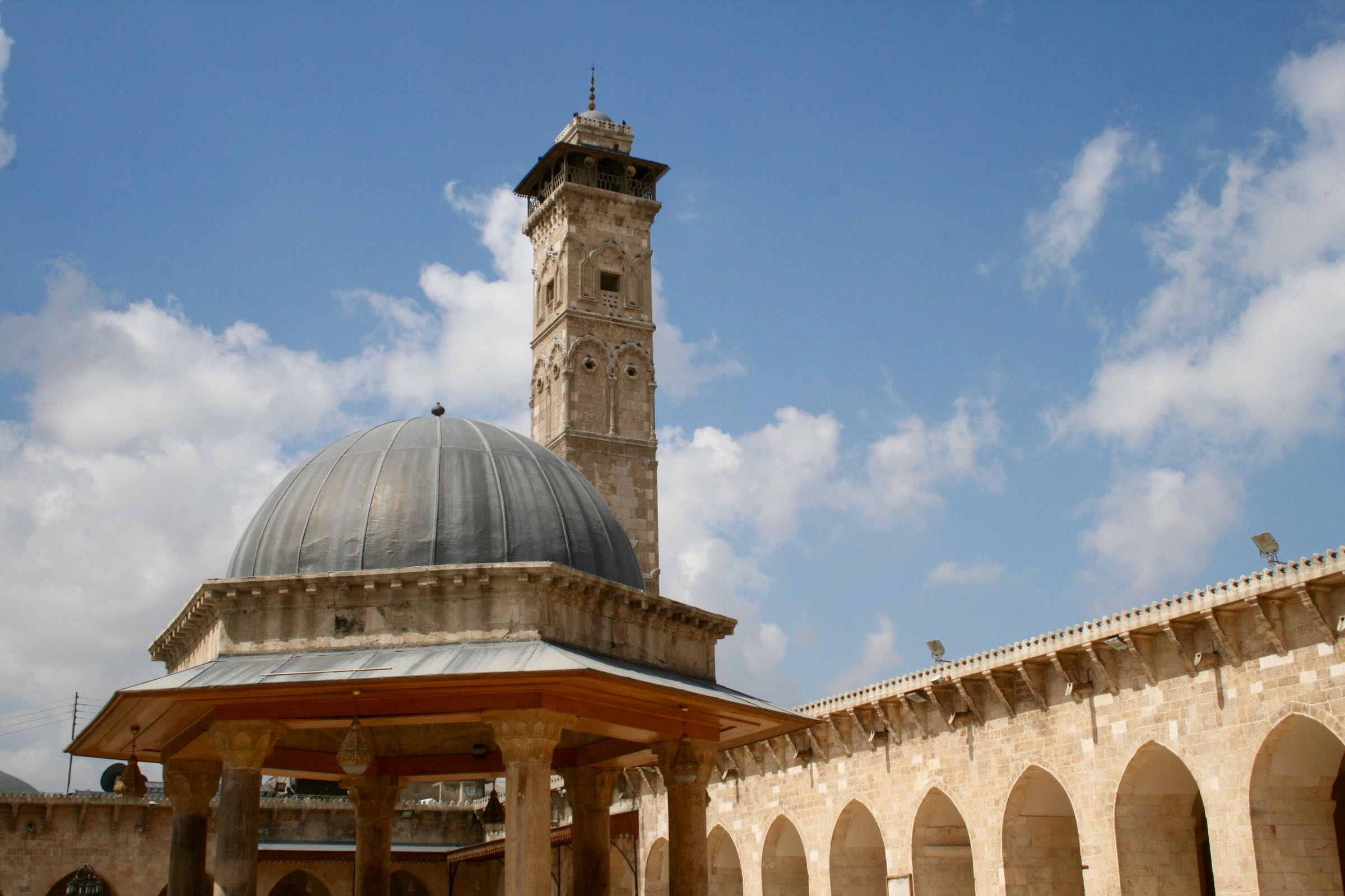 Innenhof der Umayyaden-Moschee, Aleppo, Syrien