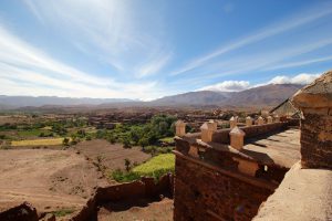 Blick vom Dach der Kasbah von Telouet, Marokko