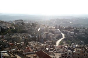 Blick vom Turm von Safita, Syrien