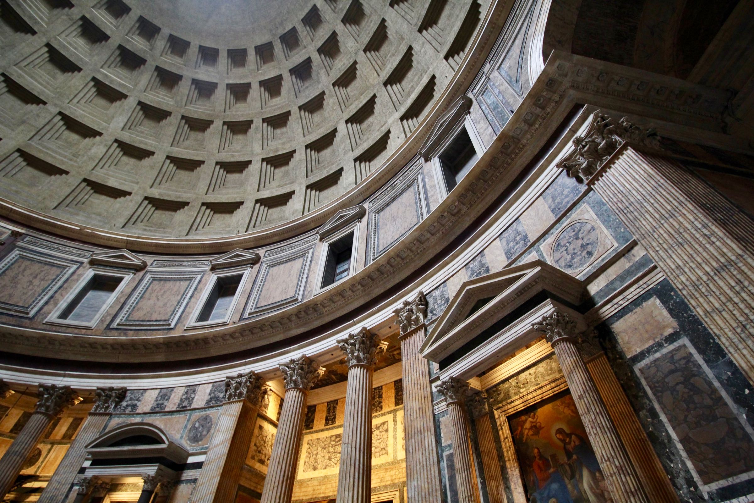 Blick in die Kuppel des Pantheon, Rom, Italien