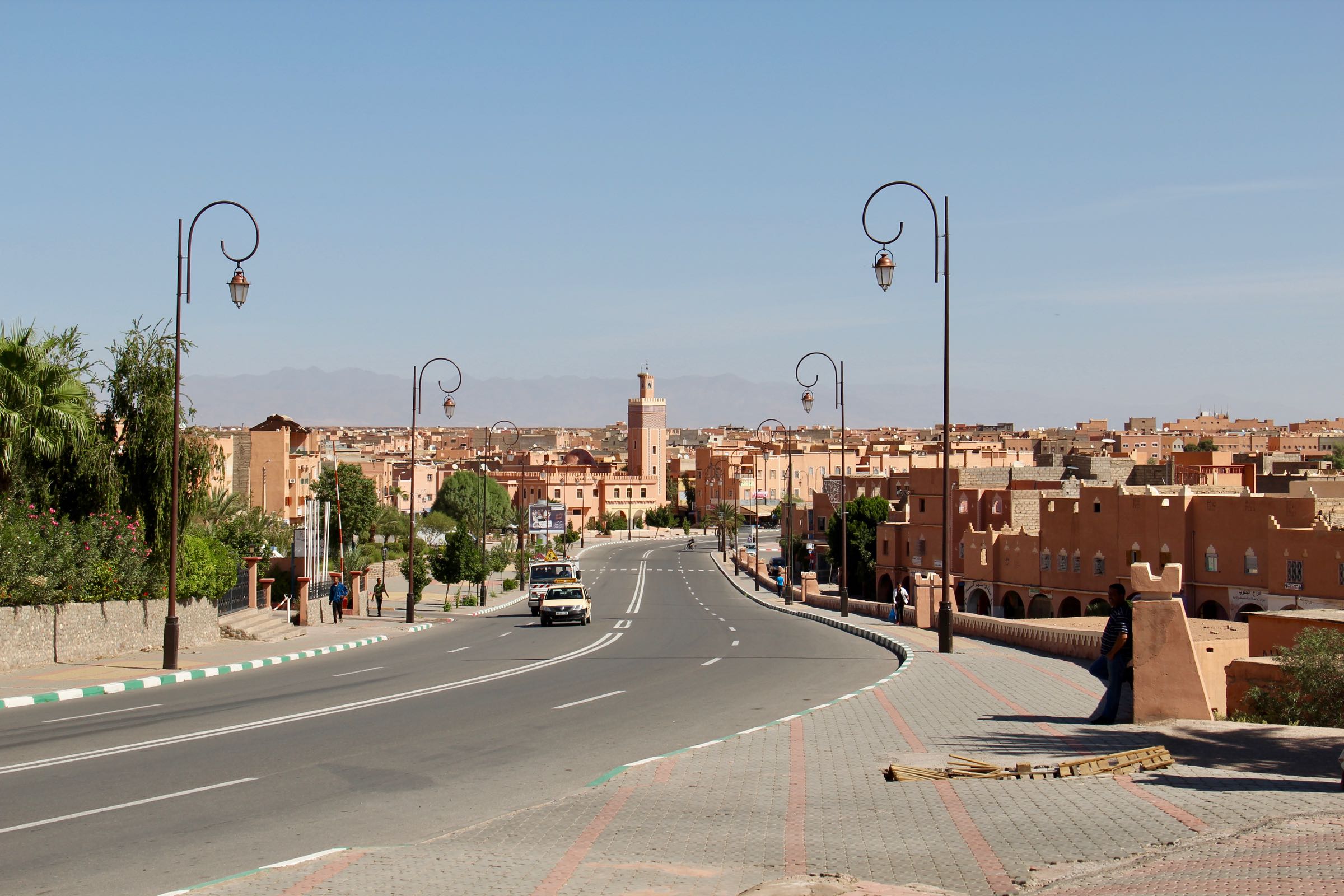 Straße in Ouarzazate, Marokko