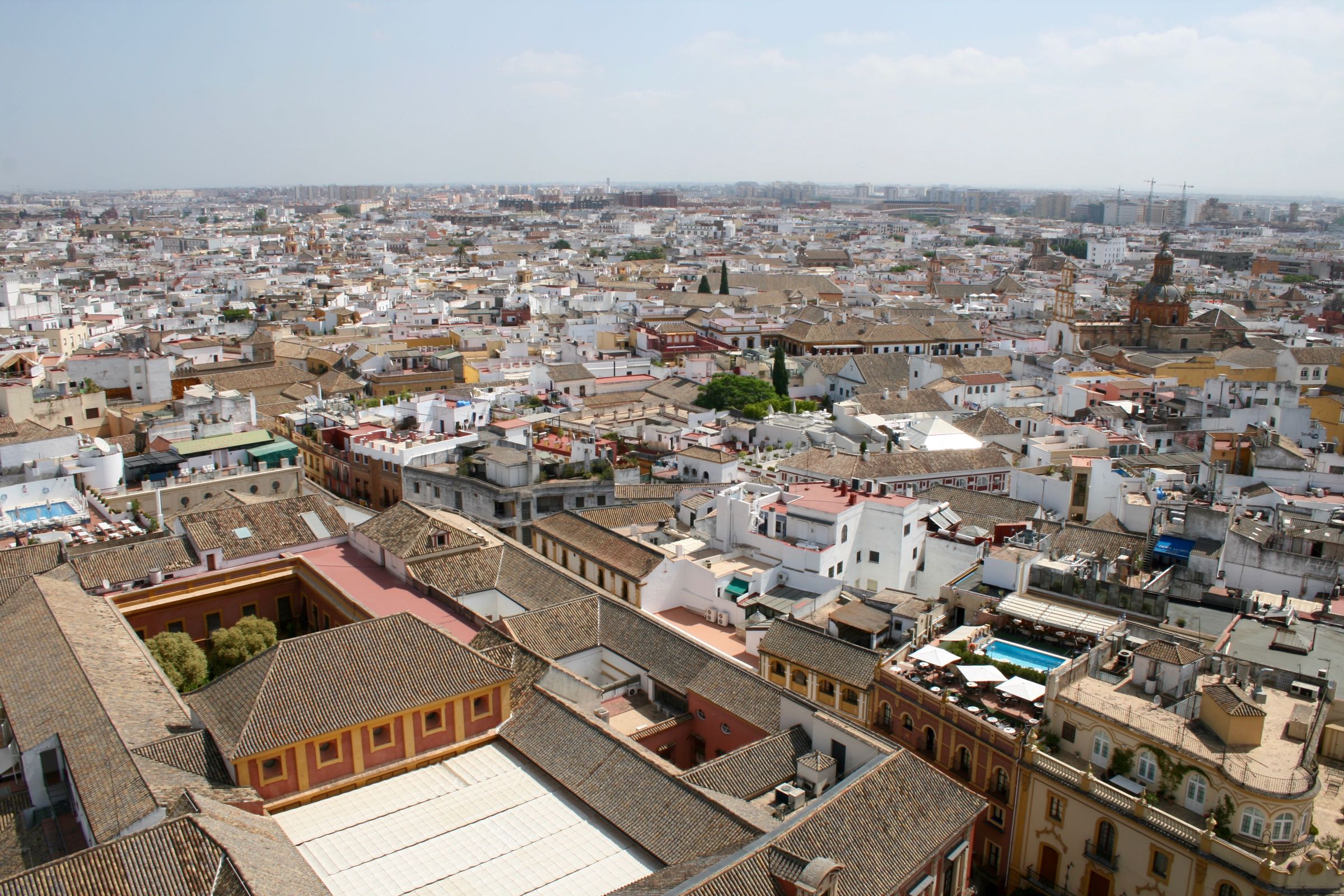 Blick von der Giralda in Sevilla, Andalusien, Spanien