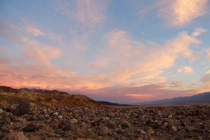 Sonnenuntergang im Death Valley, Kalifornien, USA