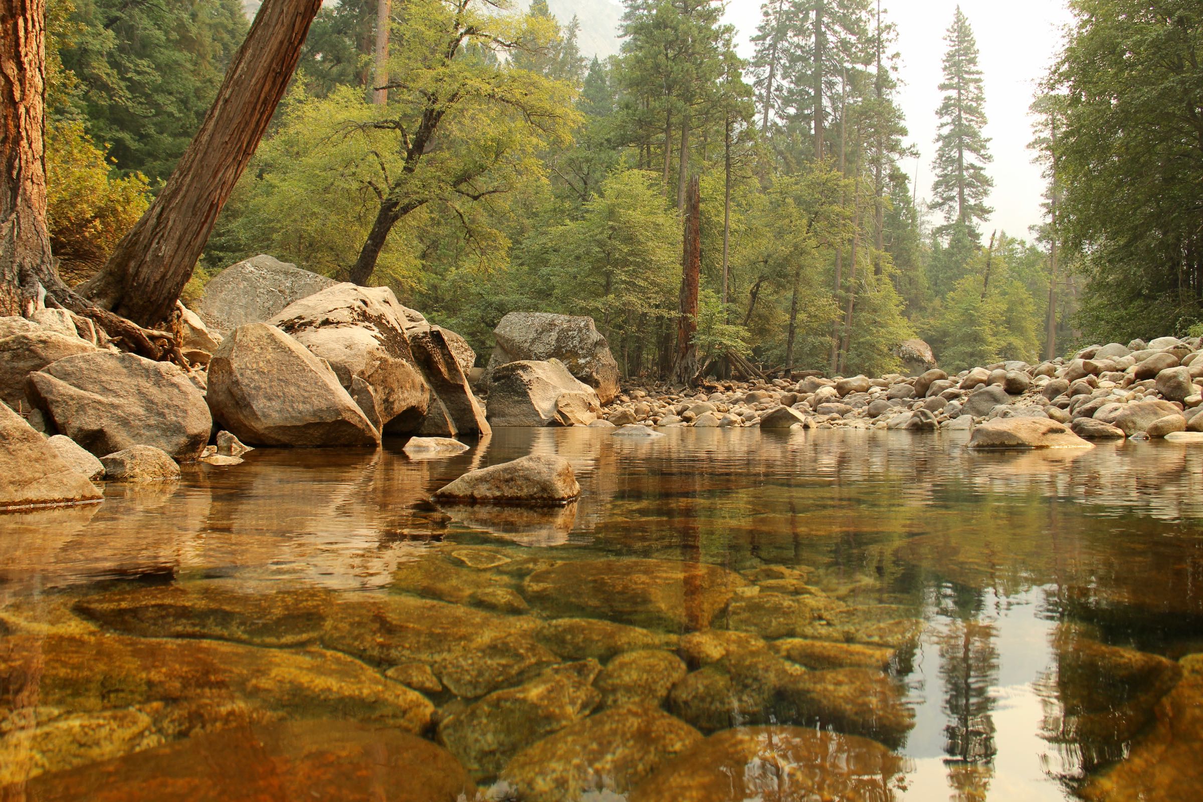 Merced River, Yosemite-Nationalpark, Kalifornien, USA