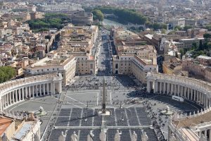 Blick auf den Petersplatz, Vatikanstadt
