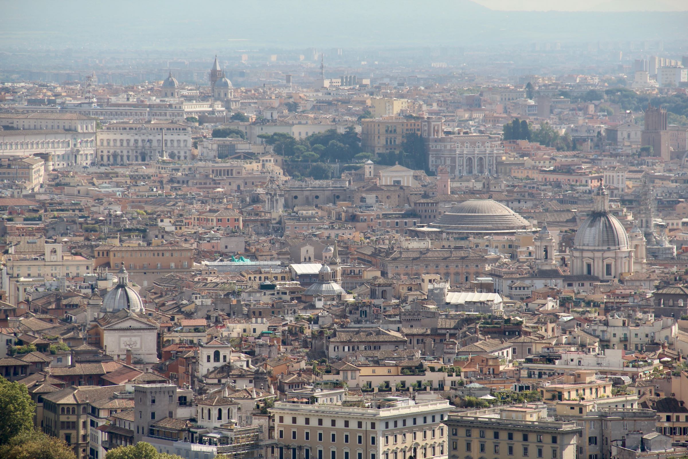 Blick über Rom, Vatikanstadt