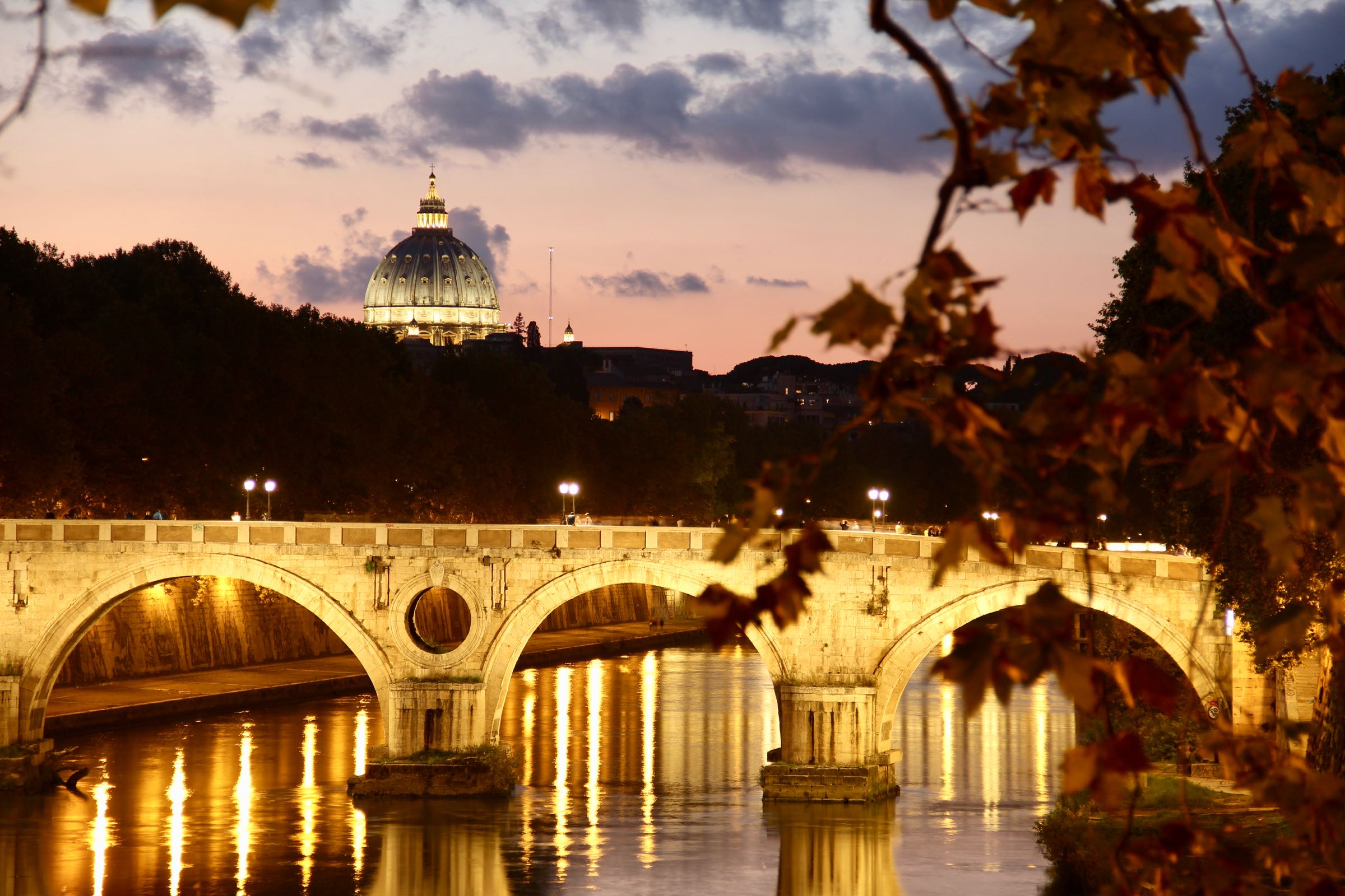 Brücke am Tiber, Rom, Italien
